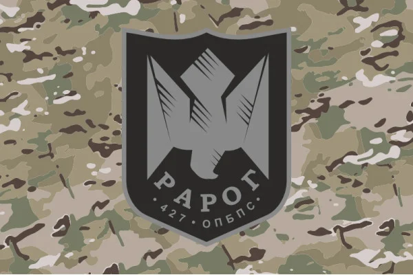 Флаг 427 ОП БпС (отдельный полк беспилотных систем) ВСУ «Рарог». Вариант-06
