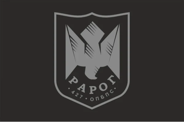 Флаг 427 ОП БпС (отдельный полк беспилотных систем) ВСУ «Рарог». Вариант-07