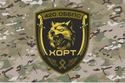Прапор 420 ОББпС (окремий батальйон безпілотних систем) ЗСУ «ХОРТ». Варіант-06 Прапор 420 ОББпС (окремий батальйон безпілотних систем) ЗСУ «ХОРТ». Варіант-06