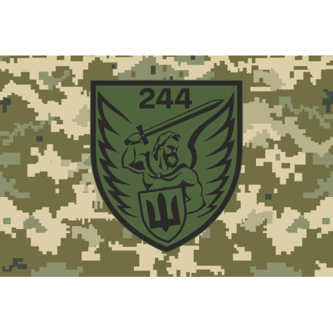 Прапор 244 ОБТрО (окремий батальйон Територіальної оборони) ЗСУ. Варіант-13