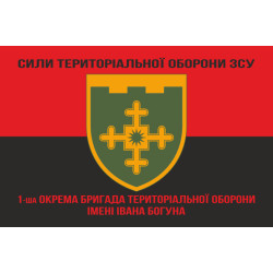 Флаг 1 ОБрТрО (отдельная бригада территориальной обороны) Сил ТрО ВСУ. Вариант-08