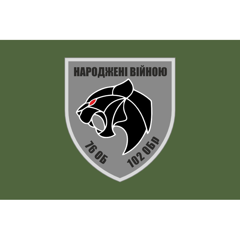 Флаг 76 ОБТрО (отдельный батальон ТрО) Сил ТрО ВСУ. Вариант-03 Флаг 76 ОБТрО (отдельный батальон ТрО) Сил ТрО ВСУ. Вариант-03