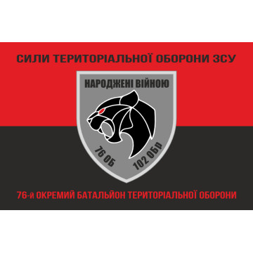 Флаг 76 ОБТрО (отдельный батальон ТрО) Сил ТрО ВСУ. Вариант-08 Флаг 76 ОБТрО (отдельный батальон ТрО) Сил ТрО ВСУ. Вариант-08