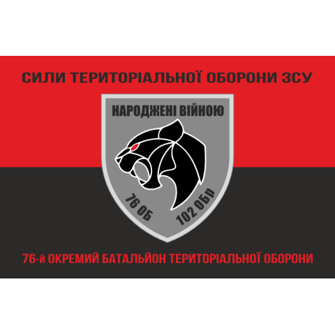 Флаг 76 ОБТрО (отдельный батальон ТрО) Сил ТрО ВСУ. Вариант-08 Флаг 76 ОБТрО (отдельный батальон ТрО) Сил ТрО ВСУ. Вариант-08