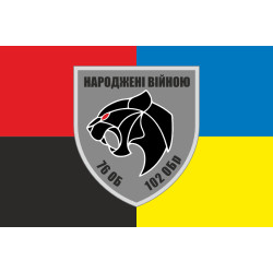 Флаг 76 ОБТрО (отдельный батальон ТрО) Сил ТрО ВСУ. Вариант-09 Флаг 76 ОБТрО (отдельный батальон ТрО) Сил ТрО ВСУ. Вариант-09