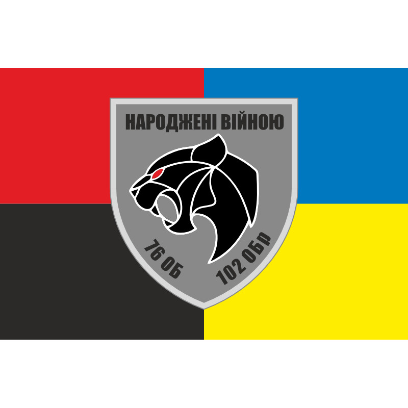 Прапор 76 ОБТрО (окремий батальйон ТрО) Сил ТрО ЗСУ. Варіант-09 Прапор 76 ОБТрО (окремий батальйон ТрО) Сил ТрО ЗСУ. Варіант-09