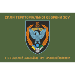Флаг 110 ОБТрО (отдельный батальон ТрО) Сил ТрО ВСУ. Вариант-06 Флаг 110 ОБТрО (отдельный батальон ТрО) Сил ТрО ВСУ. Вариант-06