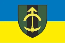 Прапор 23 ІПП (інженерно-позиційний полк) ЗСУ. Варіант-01