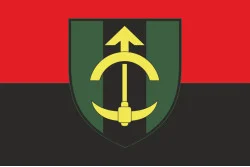 Прапор 23 ІПП (інженерно-позиційний полк) ЗСУ. Варіант-03
