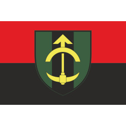 Прапор 23 ІПП (інженерно-позиційний полк) ЗСУ. Варіант-03