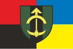 Прапор 23 ІПП (інженерно-позиційний полк) ЗСУ. Варіант-05