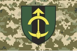 Прапор 23 ІПП (інженерно-позиційний полк) ЗСУ. Варіант-06