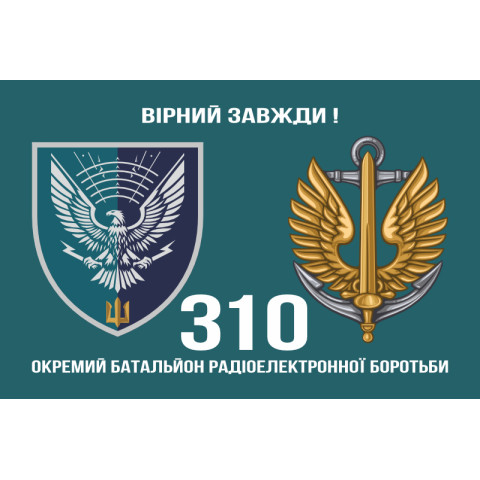 Прапор 310 окремого батальйону РЕБ МП ВМС ЗСУ. Варіант-02