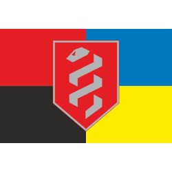 Флаг 1 отдельного медицинского батальона ВСУ. Вариант-05 Флаг 1 отдельного медицинского батальона ВСУ. Вариант-05