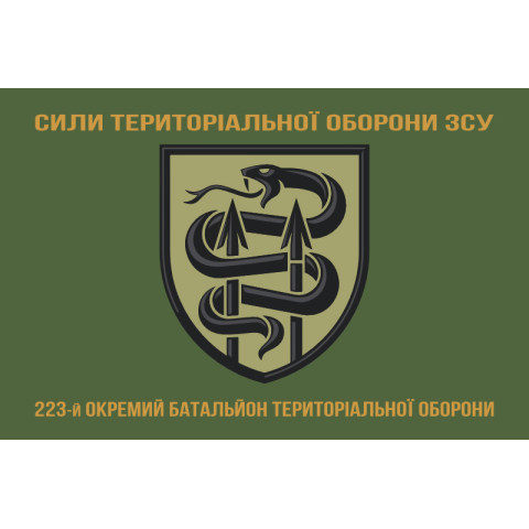 Прапор 223 ОБТрО (окремий батальйон ТрО) Сил ТрО ЗСУ. Варіант-04