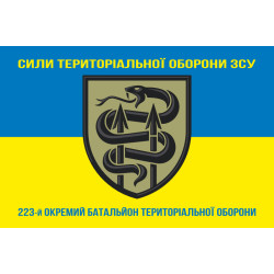 Флаг 223 ОБТрО (отдельный батальон ТрО) Сил ТрО ВСУ. Вариант-06 Флаг 223 ОБТрО (отдельный батальон ТрО) Сил ТрО ВСУ. Вариант-06