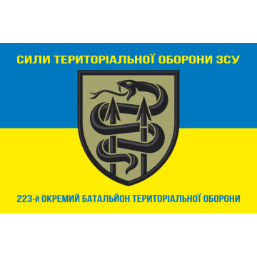 Флаг 223 ОБТрО (отдельный батальон ТрО) Сил ТрО ВСУ. Вариант-06 Флаг 223 ОБТрО (отдельный батальон ТрО) Сил ТрО ВСУ. Вариант-06