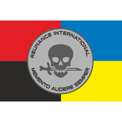 Прапор Підрозділу «Реванш Міжнародний» ГУР МОУ. Варіант-03 Прапор Підрозділу «Реванш Міжнародний» ГУР МОУ. Варіант-03