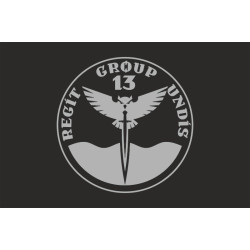 Прапор Підрозділу «Group 13» ГУР МОУ. Варіант-05 Прапор Підрозділу «Group 13» ГУР МОУ. Варіант-05