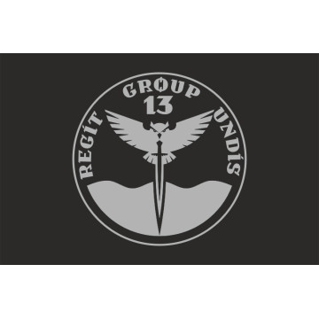 Прапор Підрозділу «Group 13» ГУР МОУ. Варіант-05 Прапор Підрозділу «Group 13» ГУР МОУ. Варіант-05