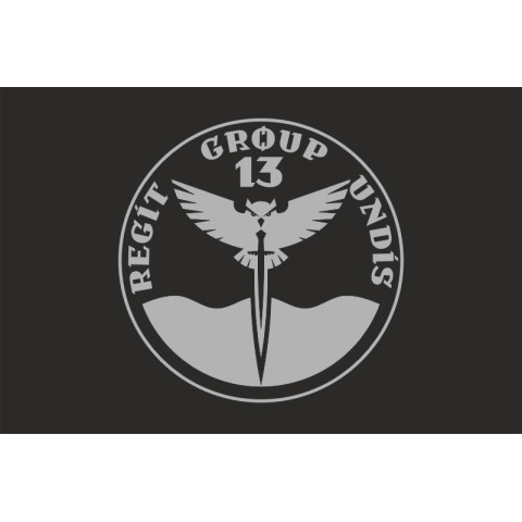 Флаг Подразделения «Group 13» ГУР МОУ. Вариант-05
