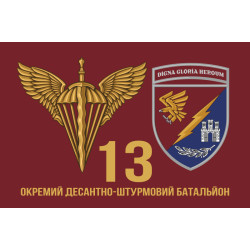 Флаг 13 ОДШБ (отдельный десантно-штурмовой батальон) 95 ОДШБр ВСУ. Вариант-05