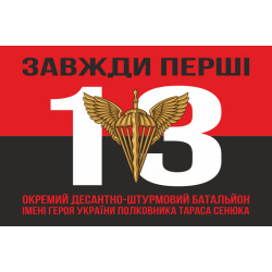 Флаг 13 ОДШБ (отдельный десантно-штурмовой батальон) 95 ОДШБр ВСУ. Вариант-10
