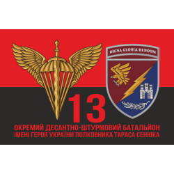 Флаг 13 ОДШБ (отдельный десантно-штурмовой батальон) 95 ОДШБр ВСУ. Вариант-11