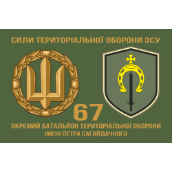Флаг 67 ОБТрО (отдельный батальон ТрО) Сил ТрО ВСУ. Вариант-02 Флаг 67 ОБТрО (отдельный батальон ТрО) Сил ТрО ВСУ. Вариант-02