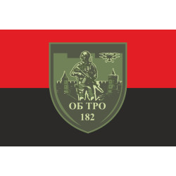 Флаг 182 ОБТрО (отдельный батальон ТрО) Сил ТрО ВСУ. Вариант-07