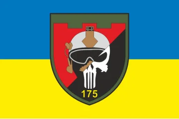 Флаг 175 ОБТрО (отдельный батальон ТрО) Сил ТрО ВСУ. Вариант-05 Флаг 175 ОБТрО (отдельный батальон ТрО) Сил ТрО ВСУ. Вариант-05