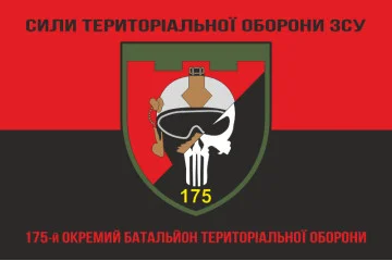 Флаг 175 ОБТрО (отдельный батальон ТрО) Сил ТрО ВСУ. Вариант-08 Флаг 175 ОБТрО (отдельный батальон ТрО) Сил ТрО ВСУ. Вариант-08