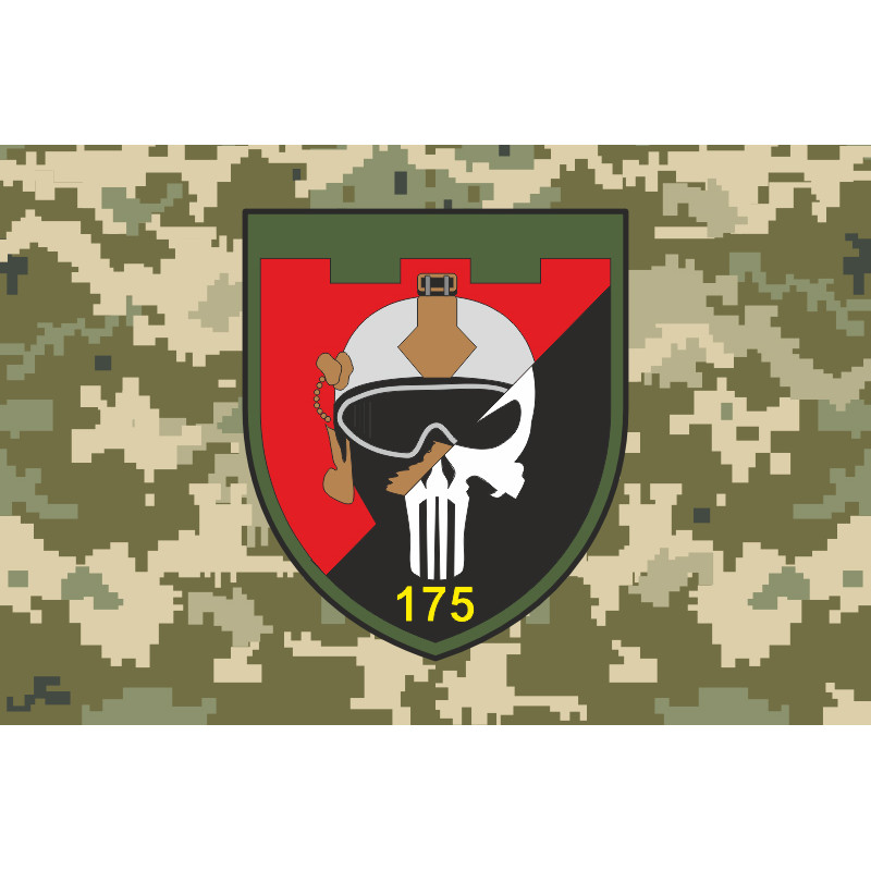 Прапор 175 ОБТрО (окремий батальйон ТрО) Сил ТрО ЗСУ. Варіант-10 Прапор 175 ОБТрО (окремий батальйон ТрО) Сил ТрО ЗСУ. Варіант-10