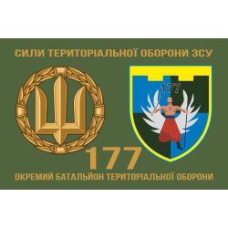 Флаг 177 ОБТрО (отдельный батальон ТрО) Сил ТрО ВСУ. Вариант-02 Флаг 177 ОБТрО (отдельный батальон ТрО) Сил ТрО ВСУ. Вариант-02