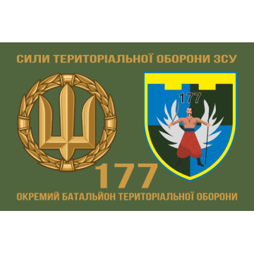 Прапор 177 ОБТрО (окремий батальйон ТрО) Сил ТрО ЗСУ. Варіант-02
