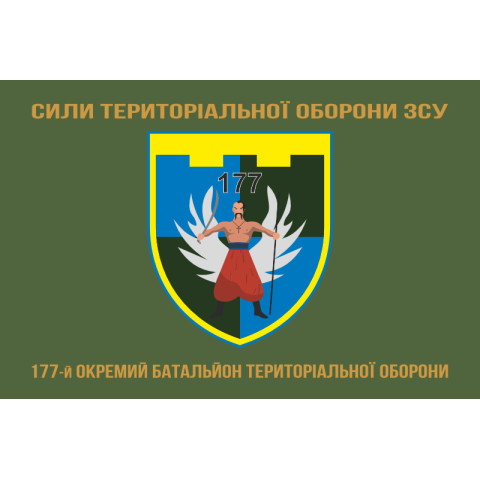 Прапор 177 ОБТрО (окремий батальйон ТрО) Сил ТрО ЗСУ. Варіант-04
