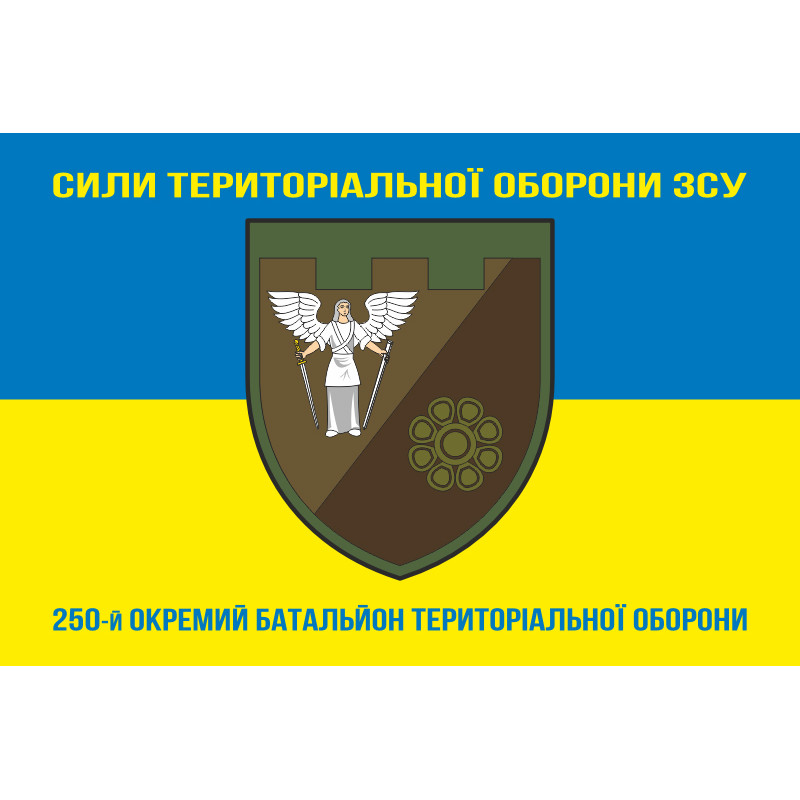 Флаг 250 ОБТрО (отдельный батальон ТрО) Сил ТрО ВСУ. Вариант-06 Флаг 250 ОБТрО (отдельный батальон ТрО) Сил ТрО ВСУ. Вариант-06
