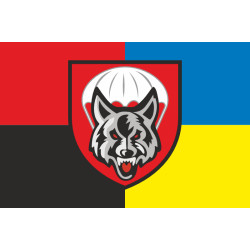 Флаг 90 ОАэМБ (отдельный аэромобильный батальон) 81 ОАэМБр ДШВ ВСУ. Вариант-13