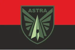 Флаг Подразделения «Astra» ГУР МОУ. Вариант-02