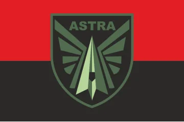 Флаг Подразделения «Astra» ГУР МОУ. Вариант-02