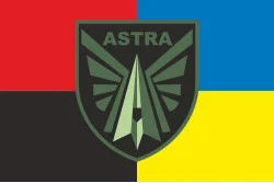 Флаг Подразделения «Astra» ГУР МОУ. Вариант-03