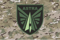 Флаг Подразделения «Astra» ГУР МОУ. Вариант-04