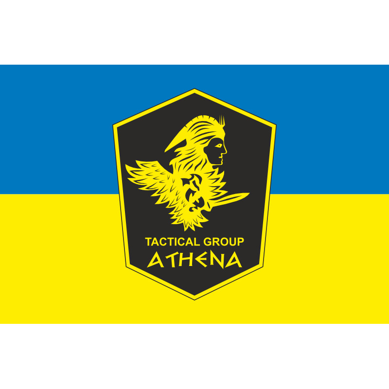 Прапор Підрозділу «Athena» ГУР МОУ. Варіант-01 Прапор Підрозділу «Athena» ГУР МОУ. Варіант-01