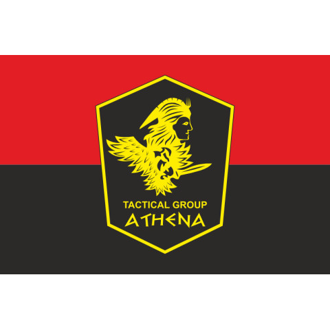 Флаг Подразделения «Athena» ГУР МОУ. Вариант-02