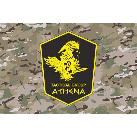 Флаг Подразделения «Athena» ГУР МОУ. Вариант-04