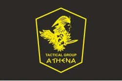 Флаг Подразделения «Athena» ГУР МОУ. Вариант-05