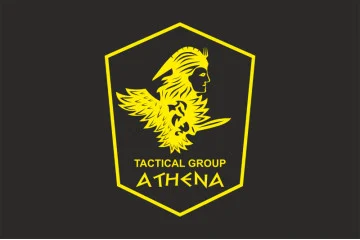 Флаг Подразделения «Athena» ГУР МОУ. Вариант-05