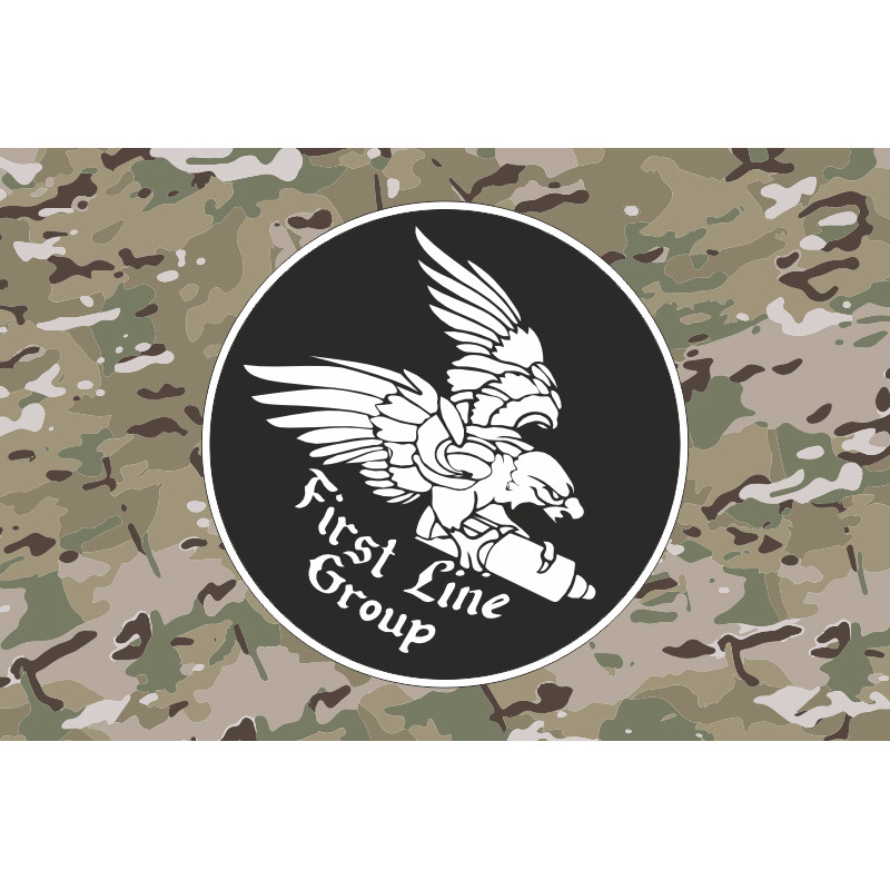 Прапор Підрозділу «First Line» ГУР МОУ. Варіант-04 Прапор Підрозділу «First Line» ГУР МОУ. Варіант-04