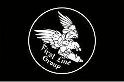 Прапор Підрозділу «First Line» ГУР МОУ. Варіант-05 Прапор Підрозділу «First Line» ГУР МОУ. Варіант-05