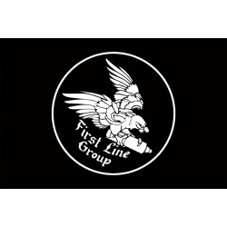 Флаг Подразделения «First Line» ГУР МОУ. Вариант-05 Флаг Подразделения «First Line» ГУР МОУ. Вариант-05